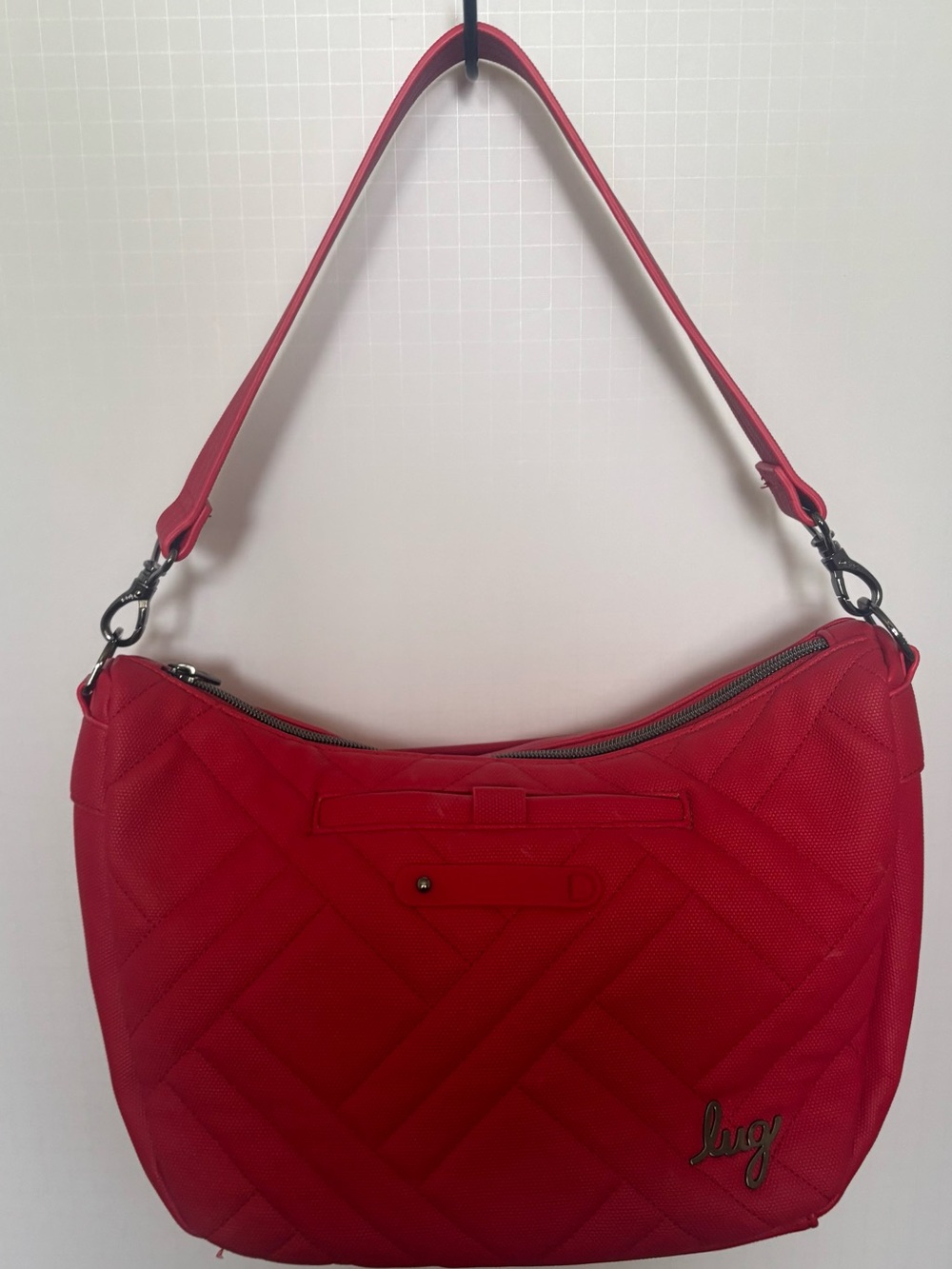 Lug Red Quilted Women’s Shoulder Bag